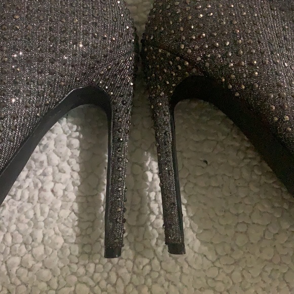 Steve Madden Wifey Pewter Rhinestone Stiletto Boot - Picture 7 of 14